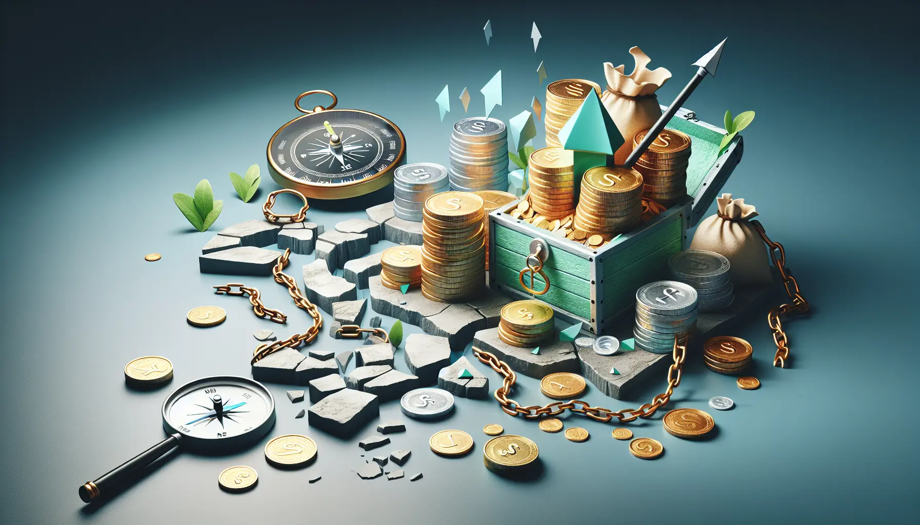 Un grafico che rappresenta la crescita finanziaria e la libertà economica