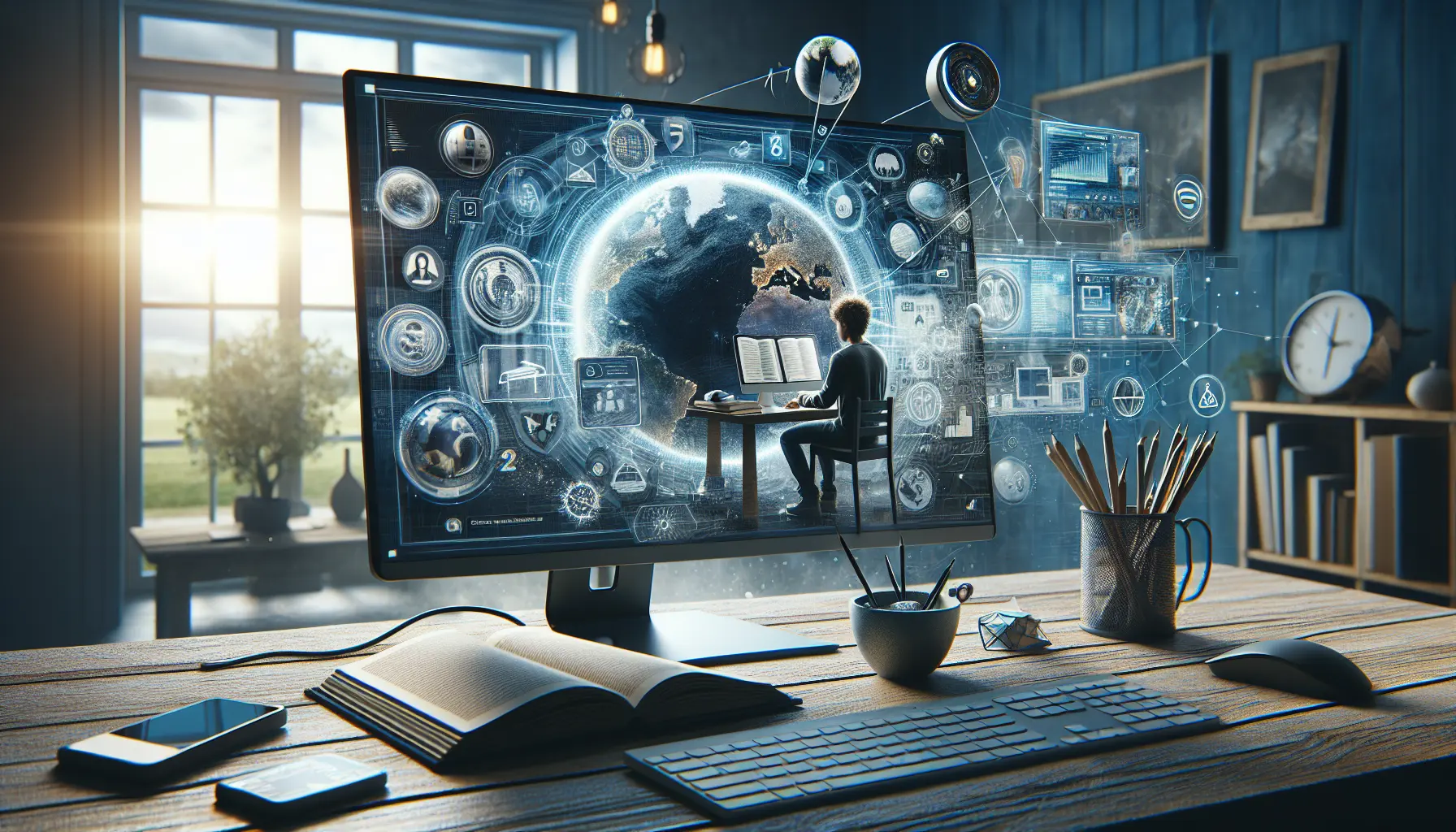 Studenti che utilizzano dispositivi tecnologici per l'apprendimento in un ambiente inclusivo