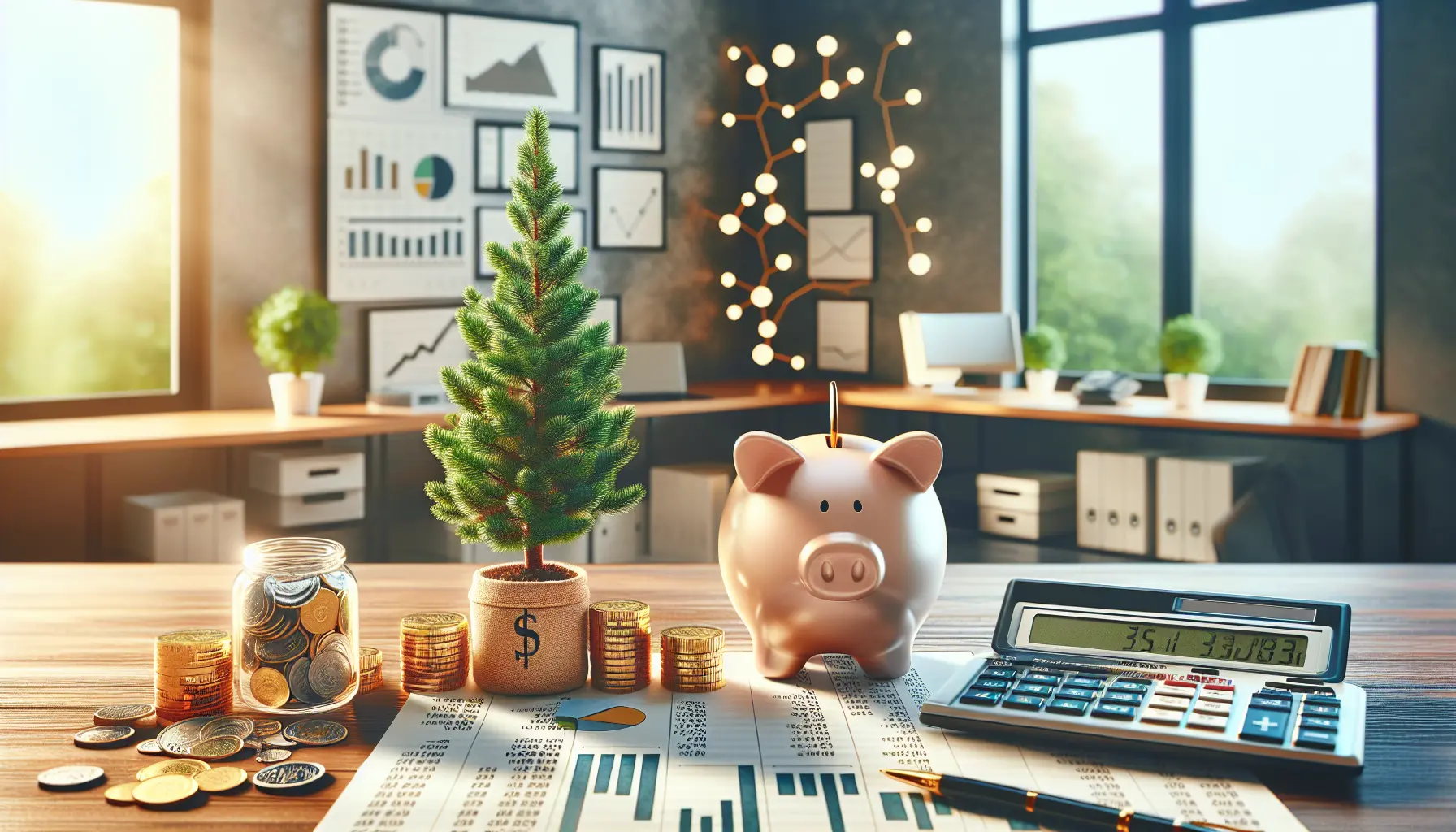 Una persona che risparmia denaro in un salvadanaio, simbolo di sicurezza finanziaria.