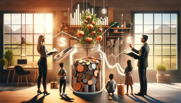 Un paesaggio sereno che rappresenta il futuro finanziario e le opportunità di investimento