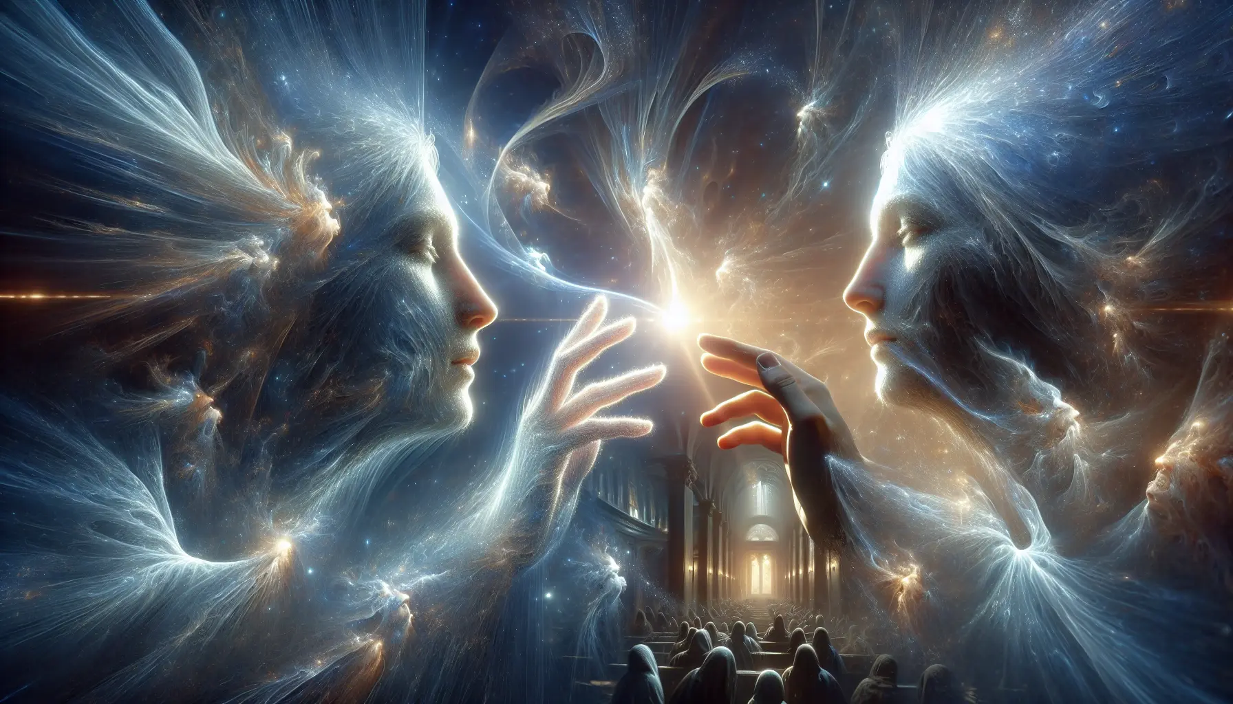 Rappresentazione del volto umano che simboleggia la connessione e la cura tra le persone.