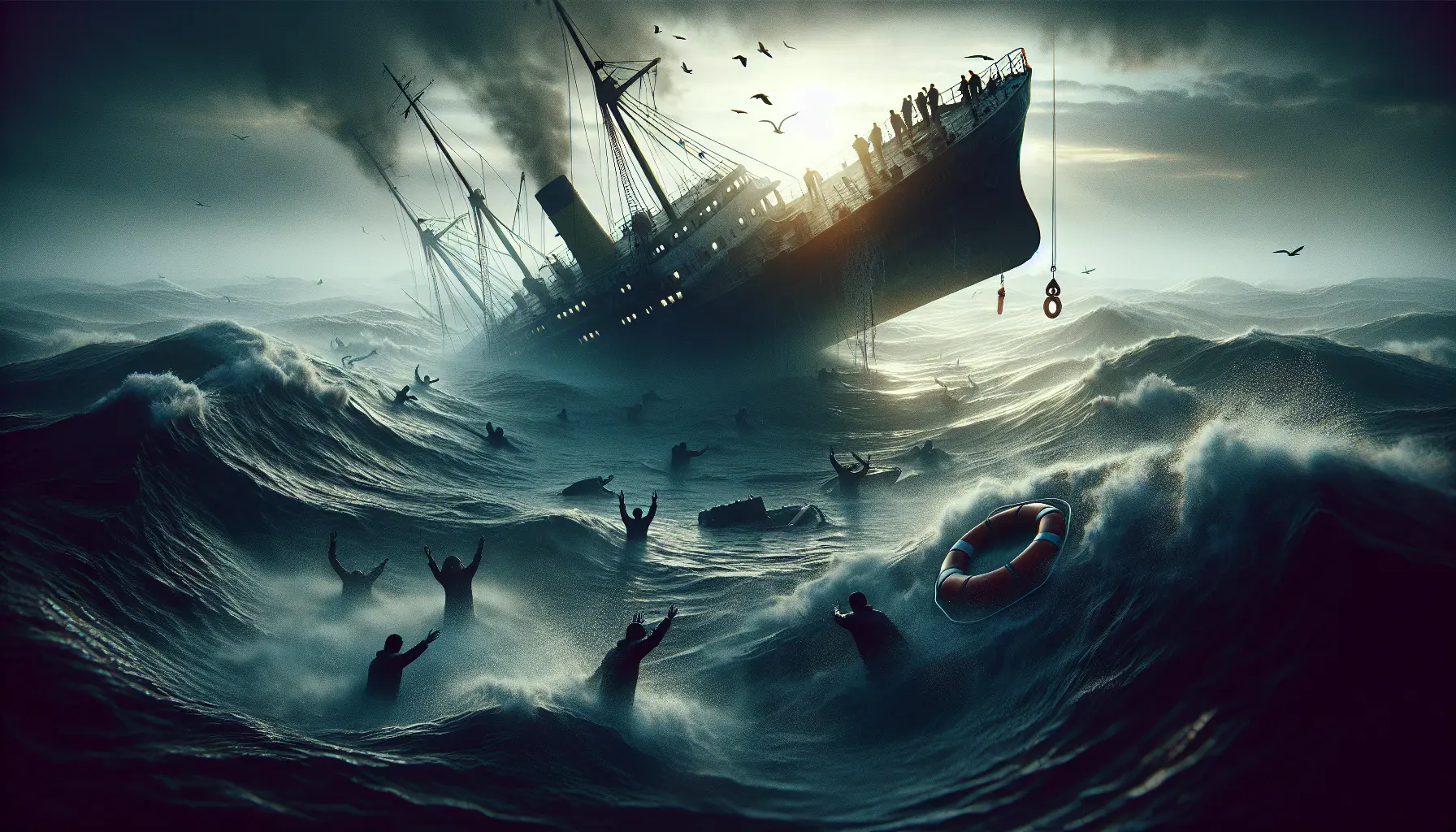 Un'immagine evocativa del mare in tempesta, simbolo di avventure e pericoli, che invita alla riflessione sulla sicurezza in mare.