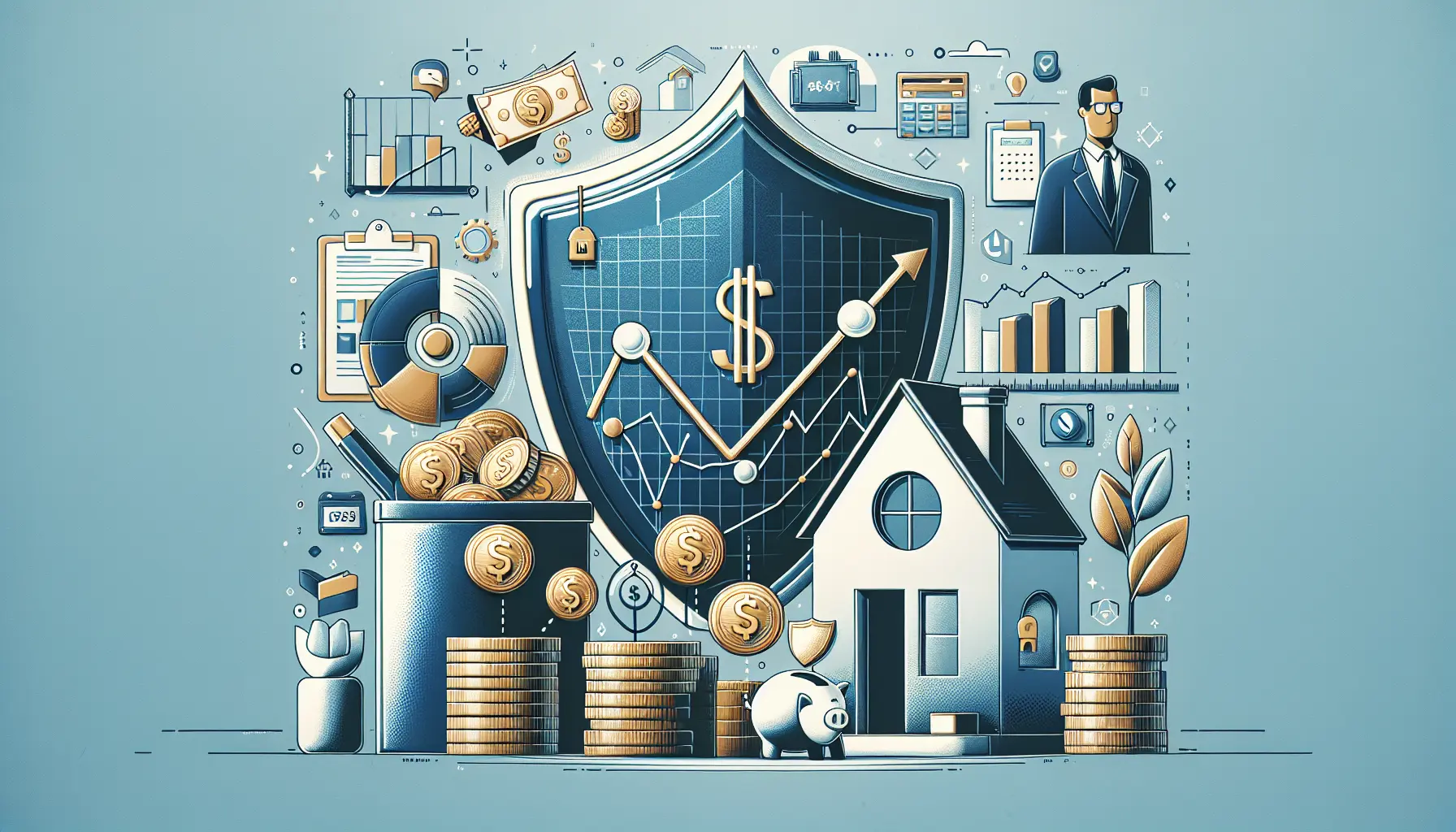 Grafico che mostra l'andamento dell'inflazione e delle opzioni di investimento