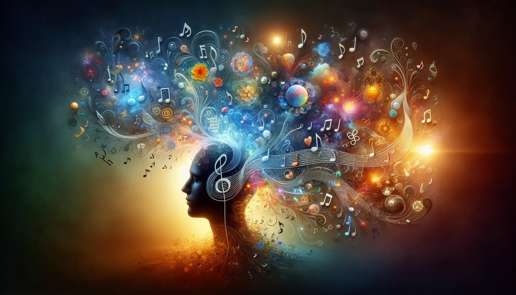 Un gruppo di persone che ascoltano musica insieme, creando un'atmosfera di connessione e benessere.
