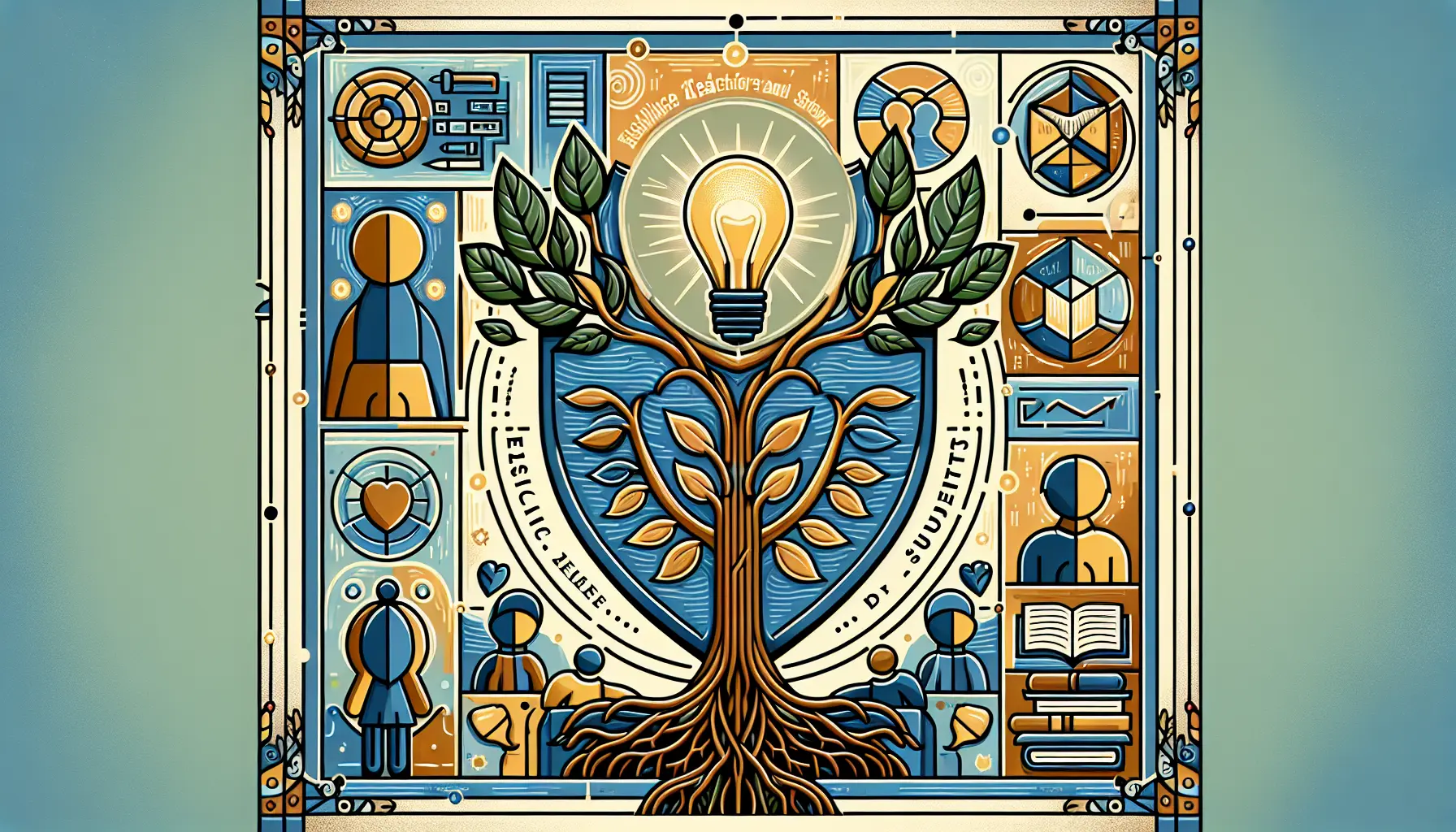 Un insegnante guida gli studenti in un'attività di gruppo, promuovendo la resilienza e la collaborazione.