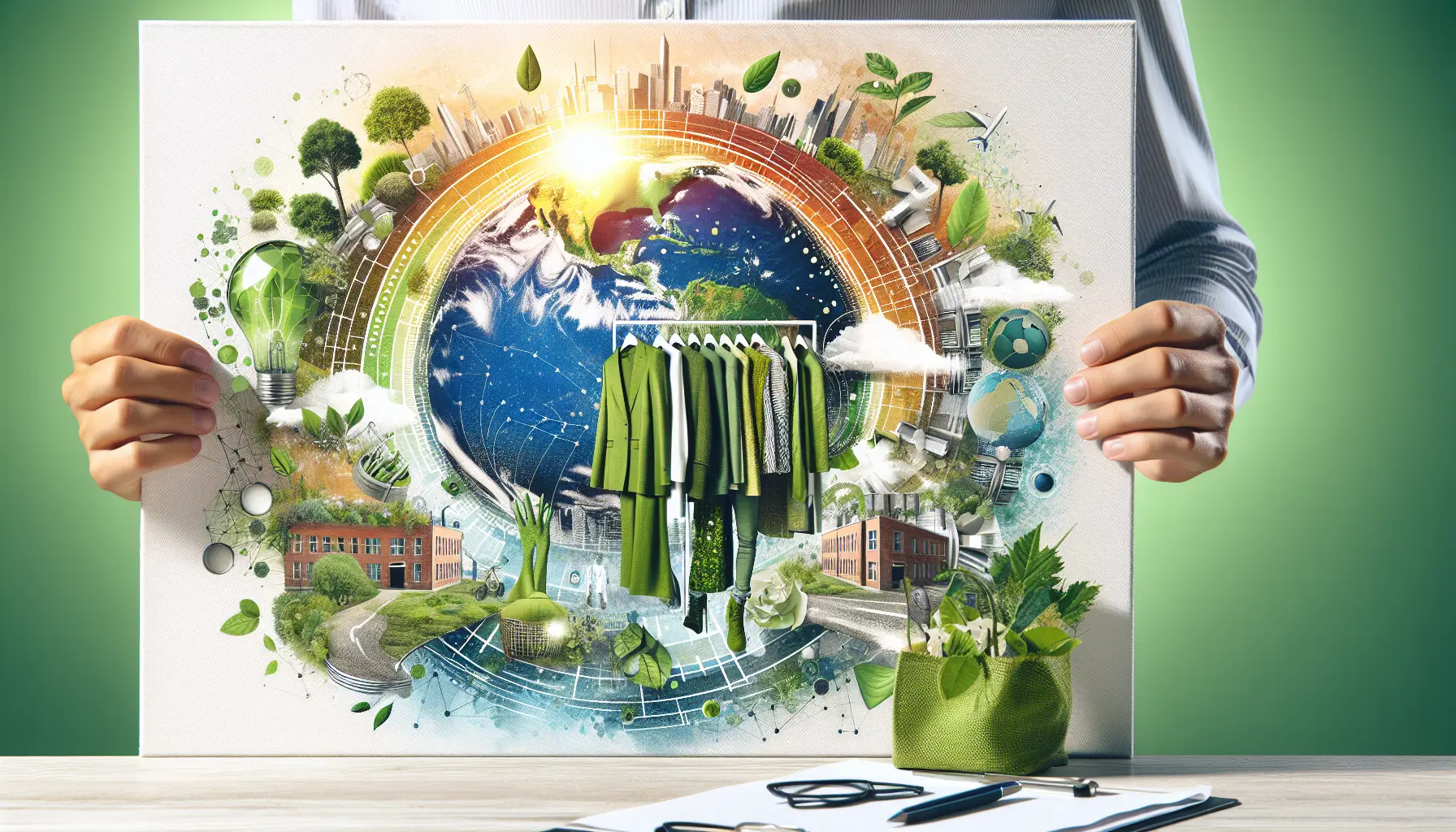 Un esempio di moda sostenibile: abbigliamento realizzato con materiali ecologici e tecniche di produzione etiche