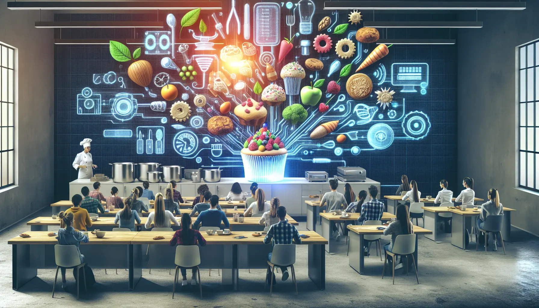 Un assortimento di dolci moderni e colorati, rappresentativi delle nuove tendenze nella pasticceria.