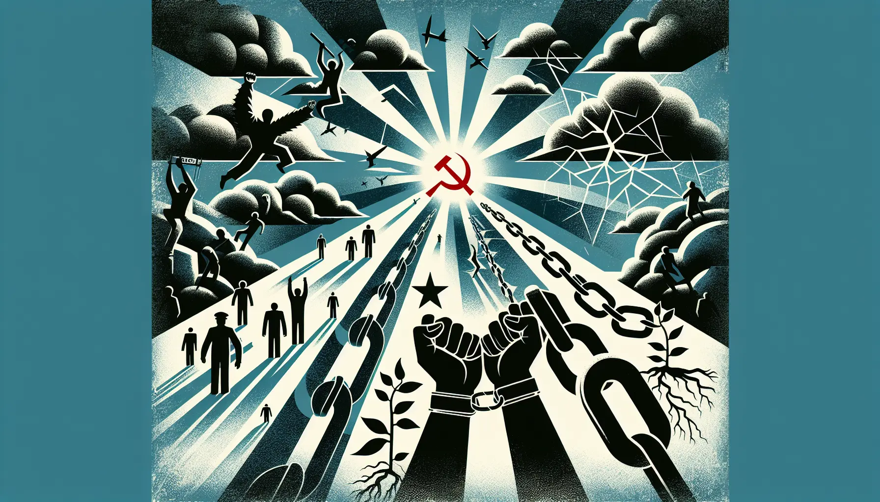 Rappresentazione visiva degli effetti del regime nazista sulla salute mentale e fisica, con immagini evocative di paura e resilienza.