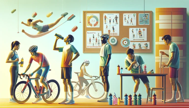 Sportivi che si allenano all'aperto, simbolo di benessere e prevenzione dell'esaurimento.