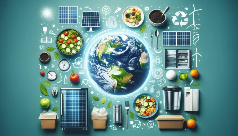 Immagine che rappresenta la riduzione degli sprechi alimentari con cibo fresco e sano