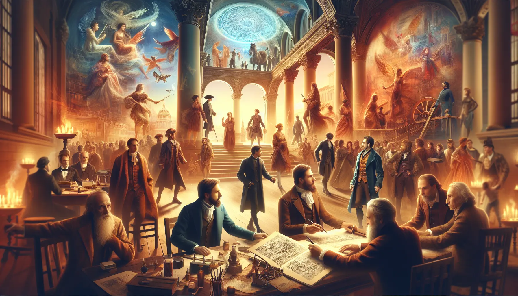 Una biblioteca antica con libri storici e un'atmosfera affascinante di altri tempi