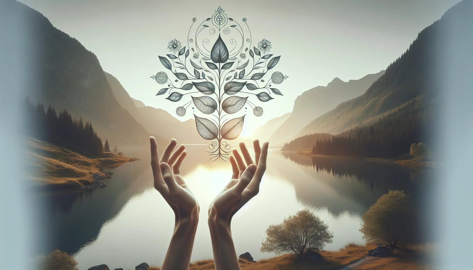 Una persona meditante in un ambiente naturale, simbolo di calma e consapevolezza.