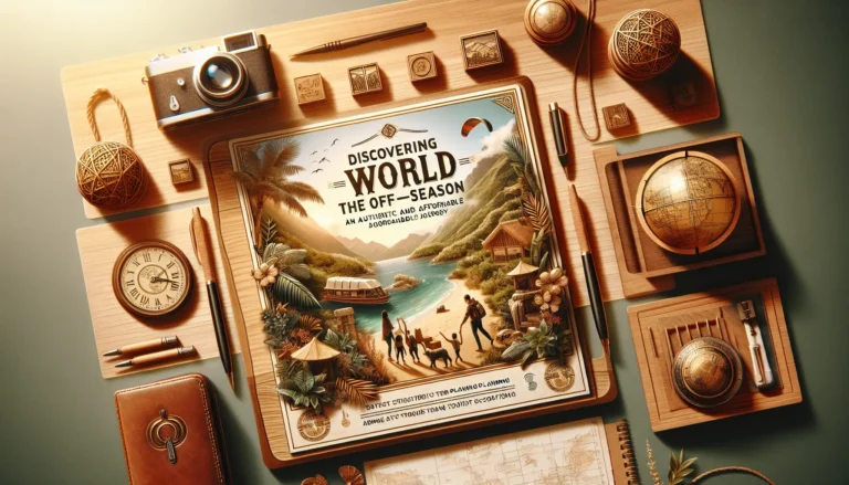 Una famiglia che esplora una destinazione turistica in bassa stagione, godendo di un'esperienza autentica e rilassata.