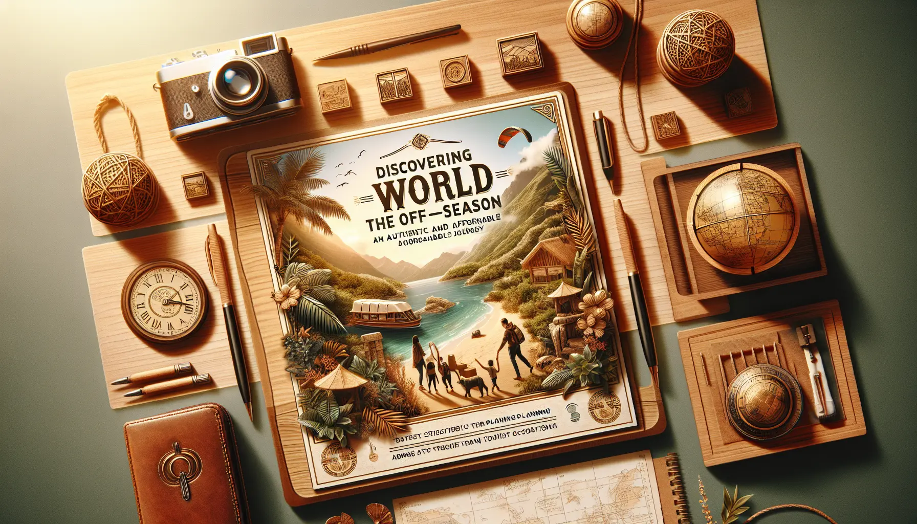 Una famiglia che esplora una destinazione turistica in bassa stagione, godendo di un'esperienza autentica e rilassata.