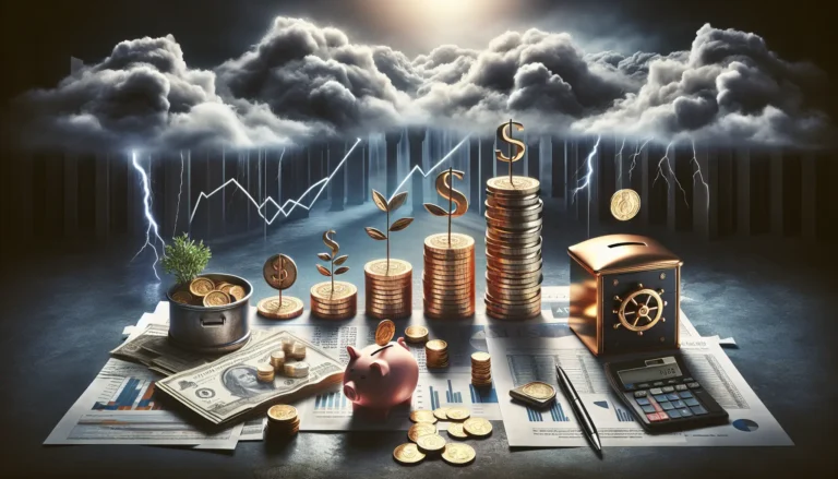 Una persona che pianifica le proprie finanze su un laptop, con grafici e appunti di budget.