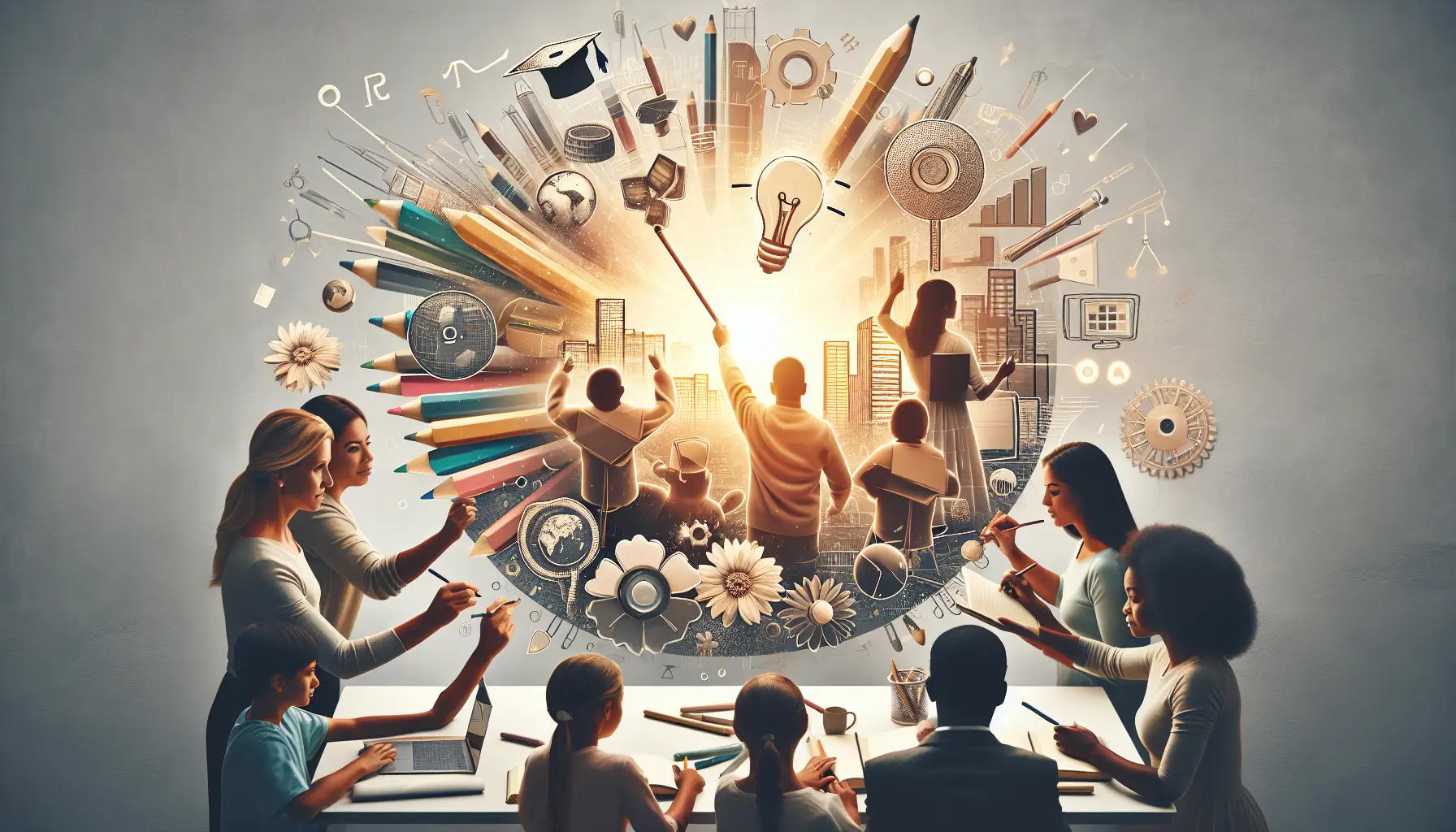 Studenti che utilizzano strumenti digitali per imparare in un ambiente inclusivo