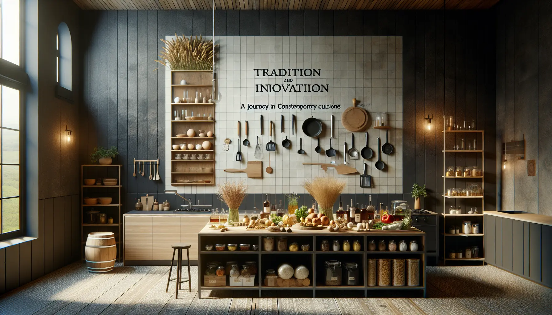 Un piatto di risotto al tè verde con gamberi e lime, rappresentante la fusione tra tradizione e innovazione culinaria.