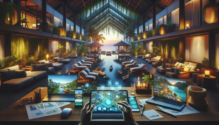 Viaggiatore che utilizza un'app sullo smartphone per pianificare un viaggio responsabile.