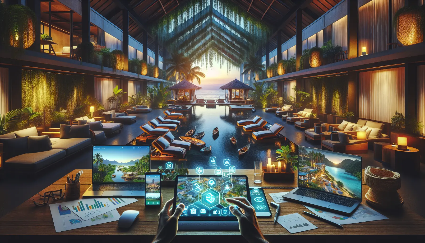 Viaggiatore che utilizza un'app sullo smartphone per pianificare un viaggio responsabile.