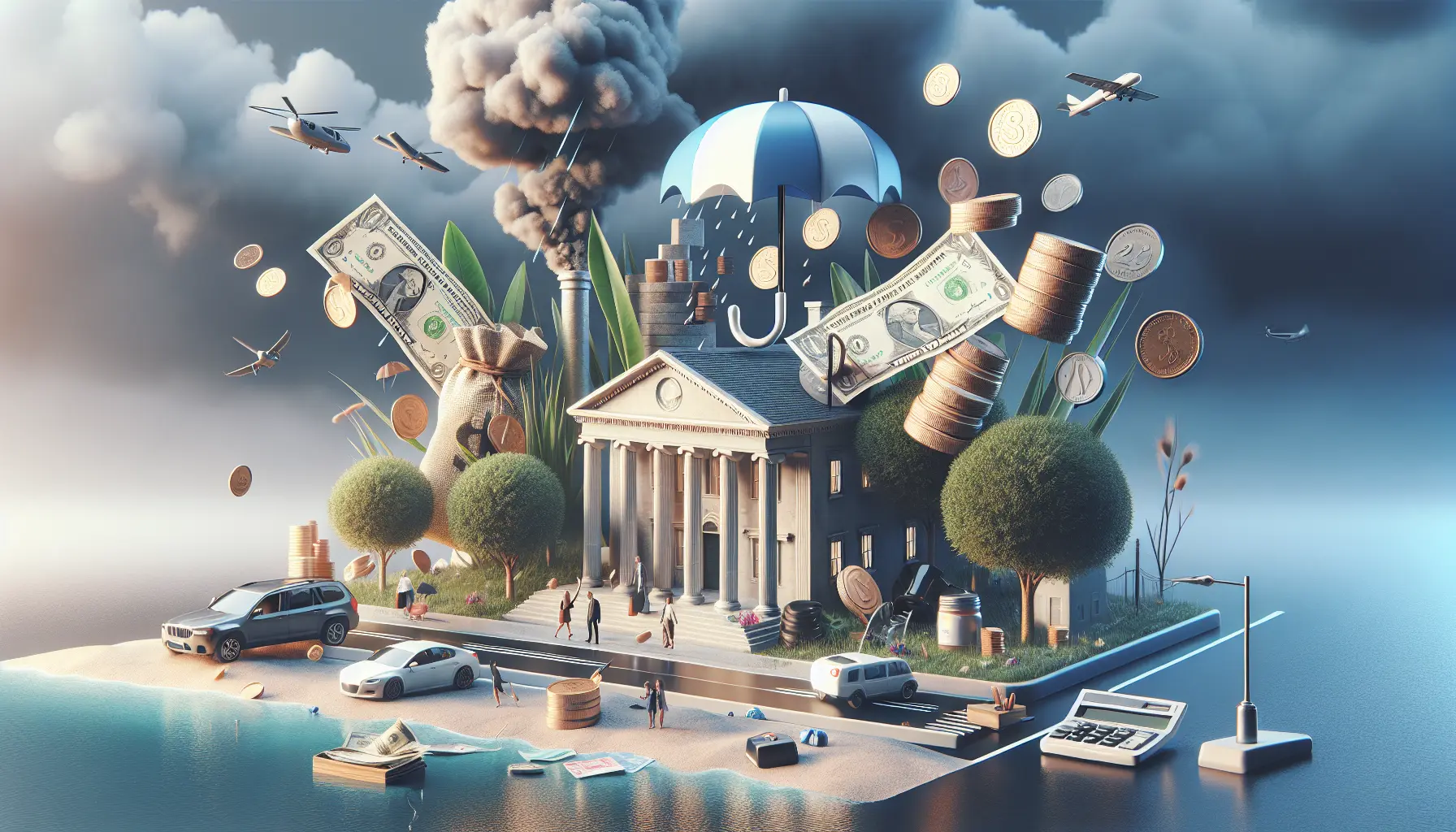 Una persona che riflette su un budget finanziario, circondata da appunti e strumenti di pianificazione.