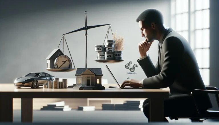 Un grafico che mostra le diverse opzioni di prestito disponibili e i loro tassi di interesse