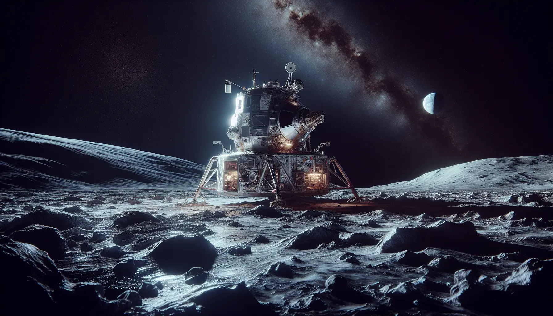 Astronauti della missione Apollo 13 in una situazione di emergenza, simbolo di resilienza e innovazione.
