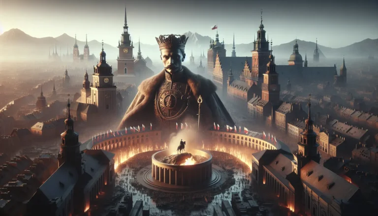 Rappresentazione artistica di Boleslao I, simbolo dell'unità e della cultura polacca