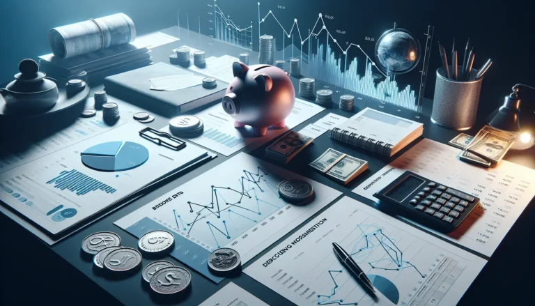 Un grafico che mostra la crescita del risparmio e la riduzione dei debiti nel tempo