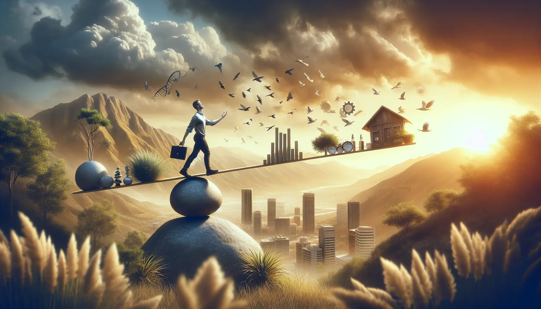 Una persona che pratica yoga in un ambiente sereno, simbolo di equilibrio tra attività fisica e rilassamento.