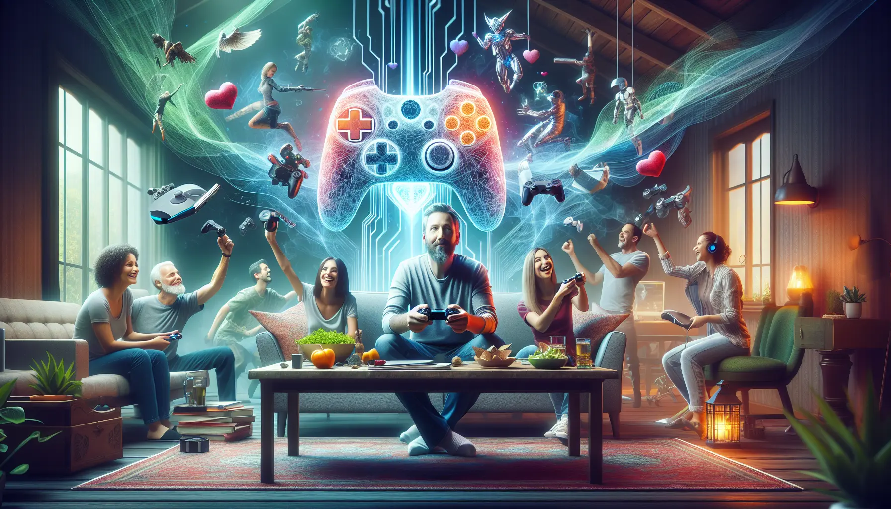 Giocatori che interagiscono in un ambiente di gioco online, evidenziando la socializzazione e il divertimento.