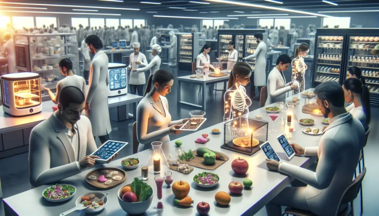 Un piatto bilanciato con vari alimenti freschi, rappresentativo di una dieta personalizzata e sana.