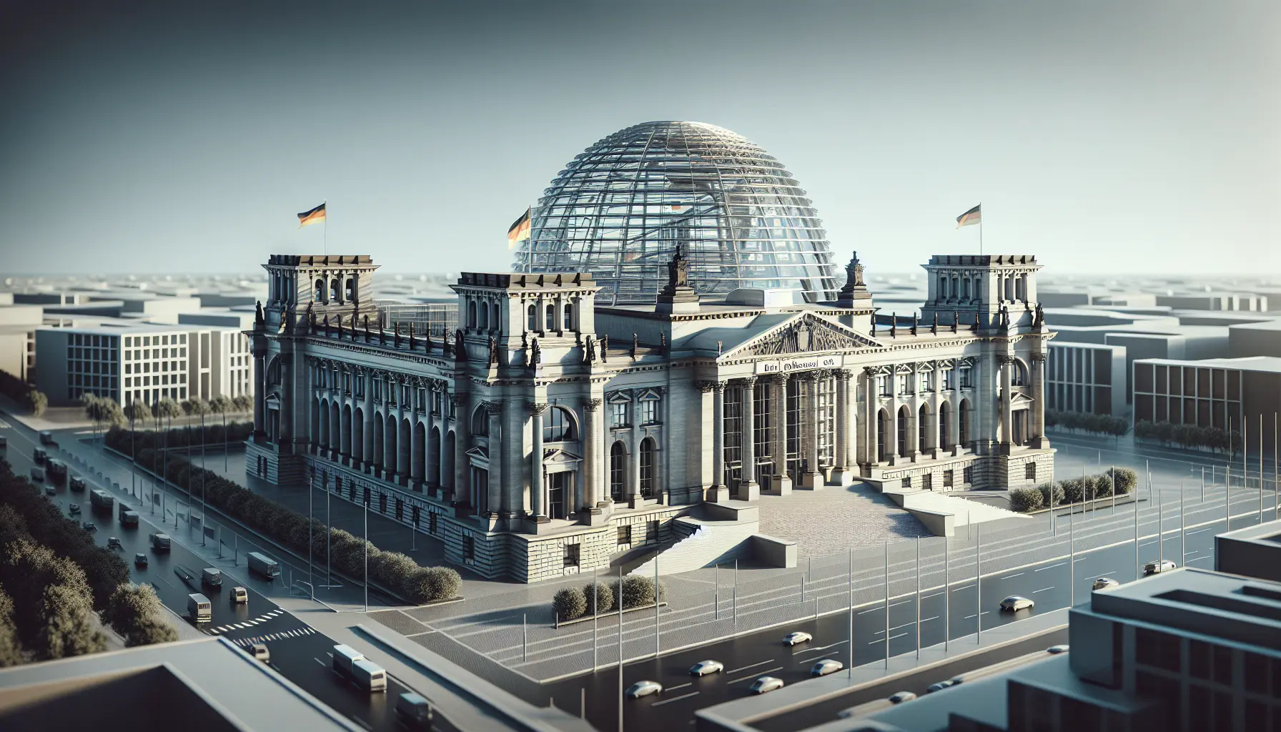 La cupola di vetro del Bundestag che si erge sopra Berlino, simbolo di trasparenza e democrazia.