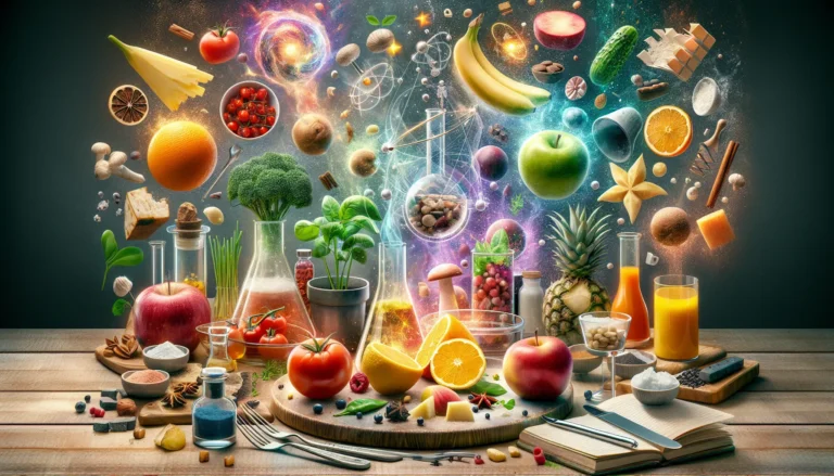 Un piatto colorato con ingredienti stagionali e abbinamenti di sapori