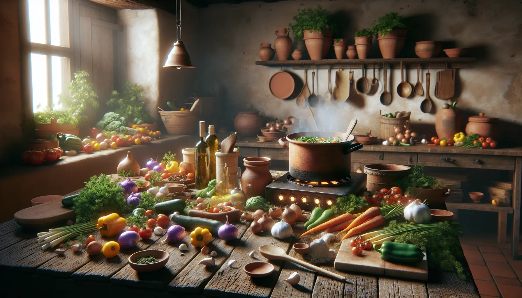 Un piatto di ribollita, zuppa tradizionale toscana a base di pane, cavolo nero e fagioli, rappresentante della cucina povera.