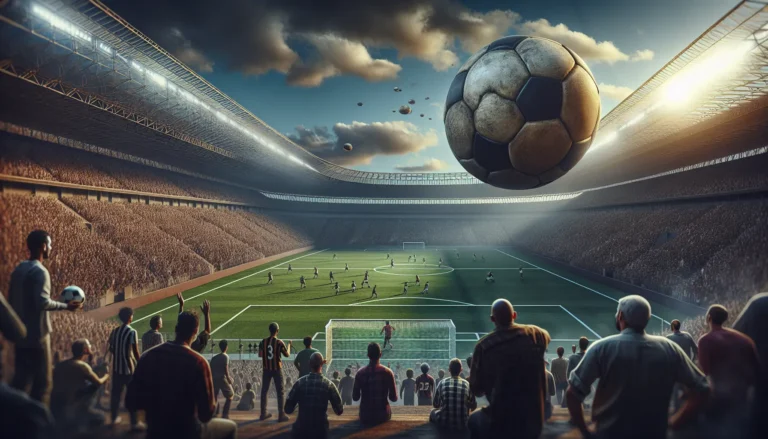 Un gruppo di tifosi in festa durante una partita della FA Cup, con striscioni e magliette delle squadre.