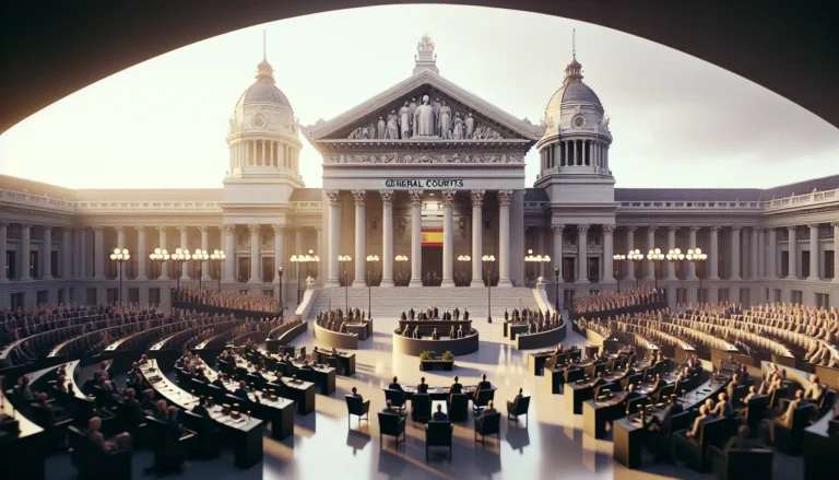 Un'immagine del Palazzo delle Corti a Madrid, simbolo della democrazia spagnola.