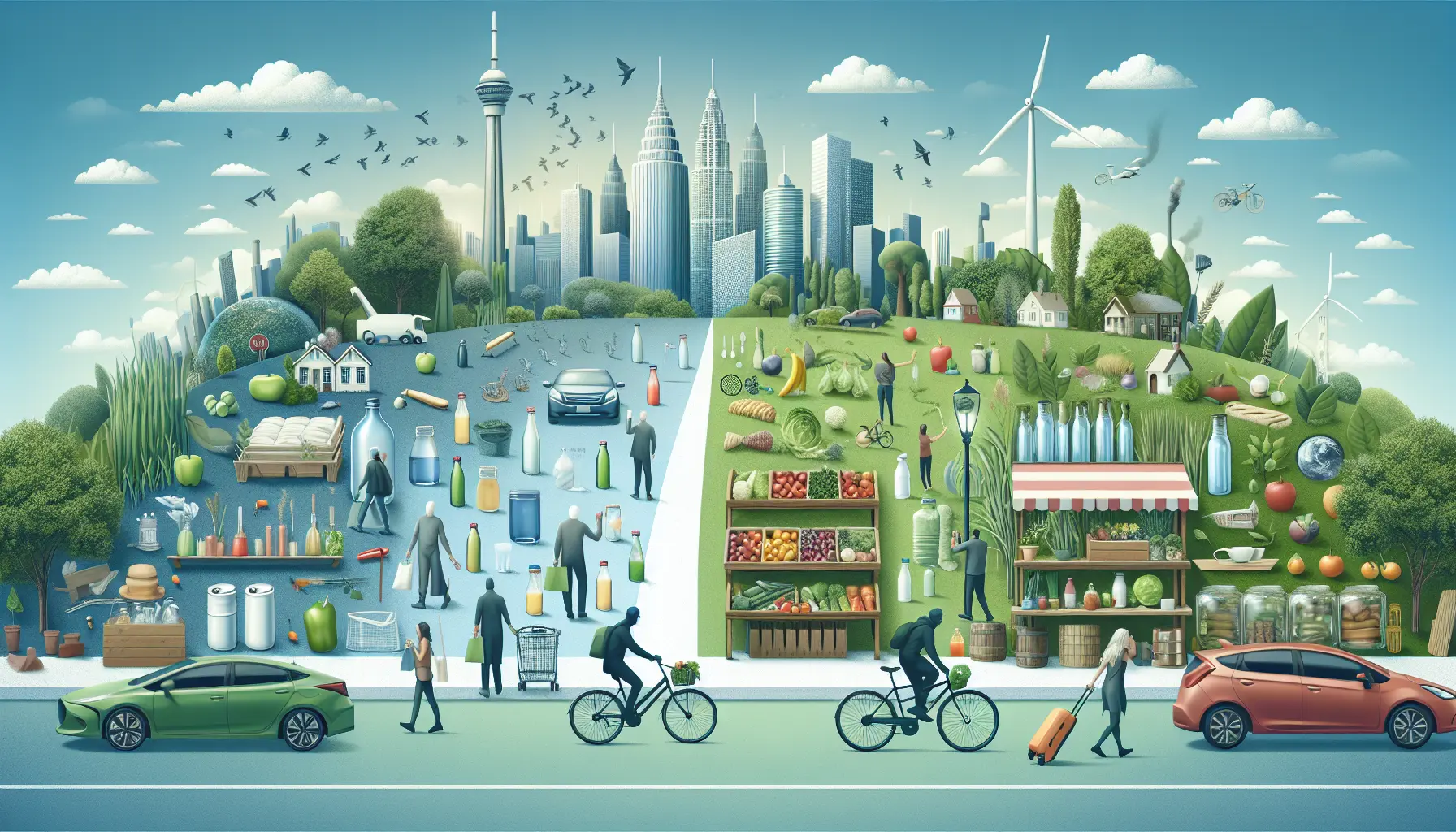 Un gruppo di giovani attivisti impegnato in attività di pulizia ambientale, simbolo di azione per la sostenibilità.