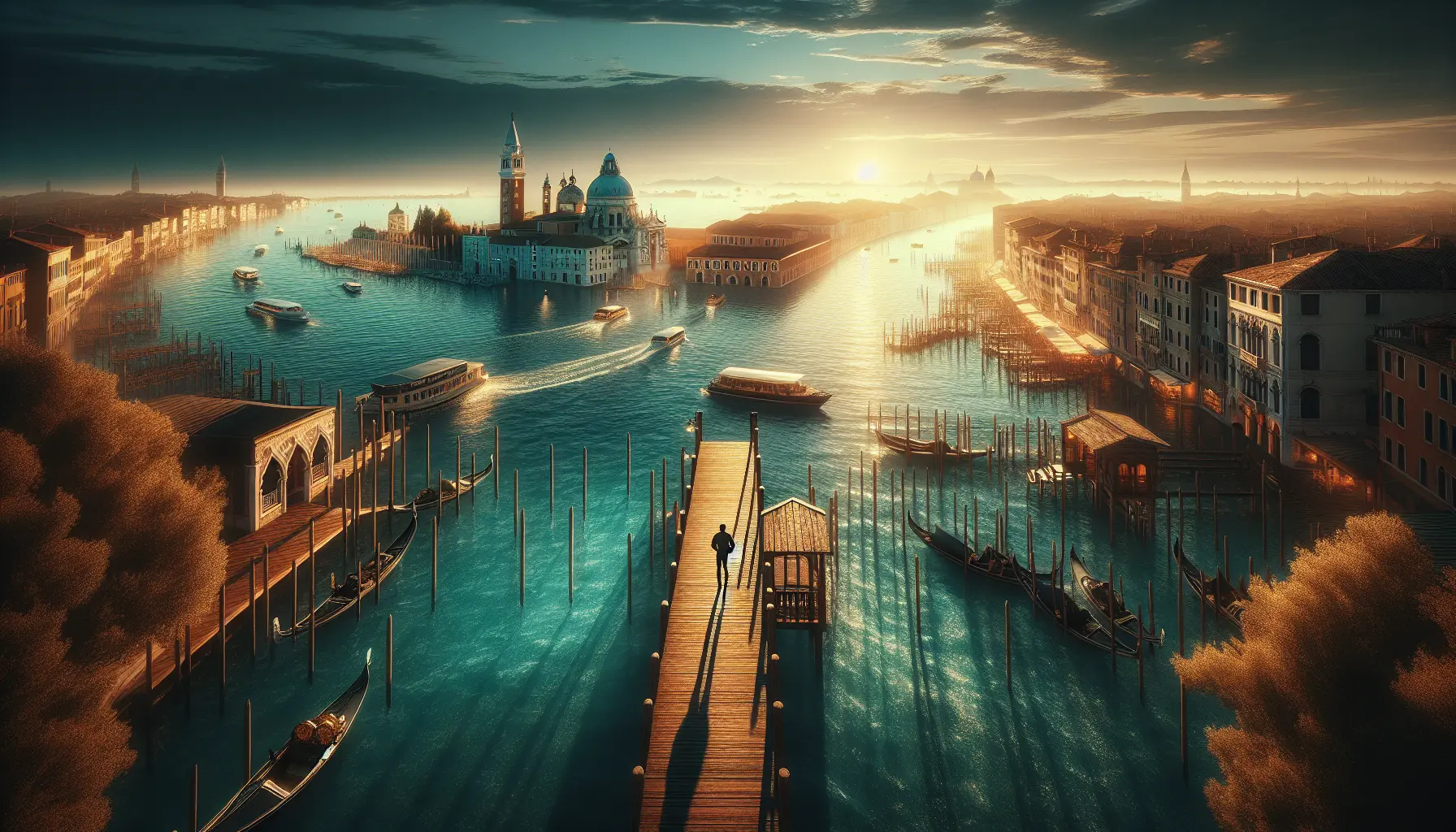 Un sentiero immerso nella natura con alberi e montagne sullo sfondo, rappresentativo delle nuove tendenze di viaggio post-pandemia.