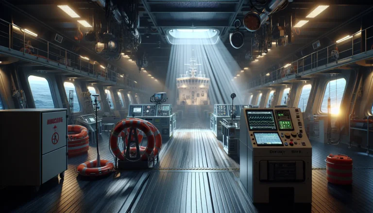 Immagine di un traghetto in navigazione, simbolo della sicurezza nei trasporti marittimi