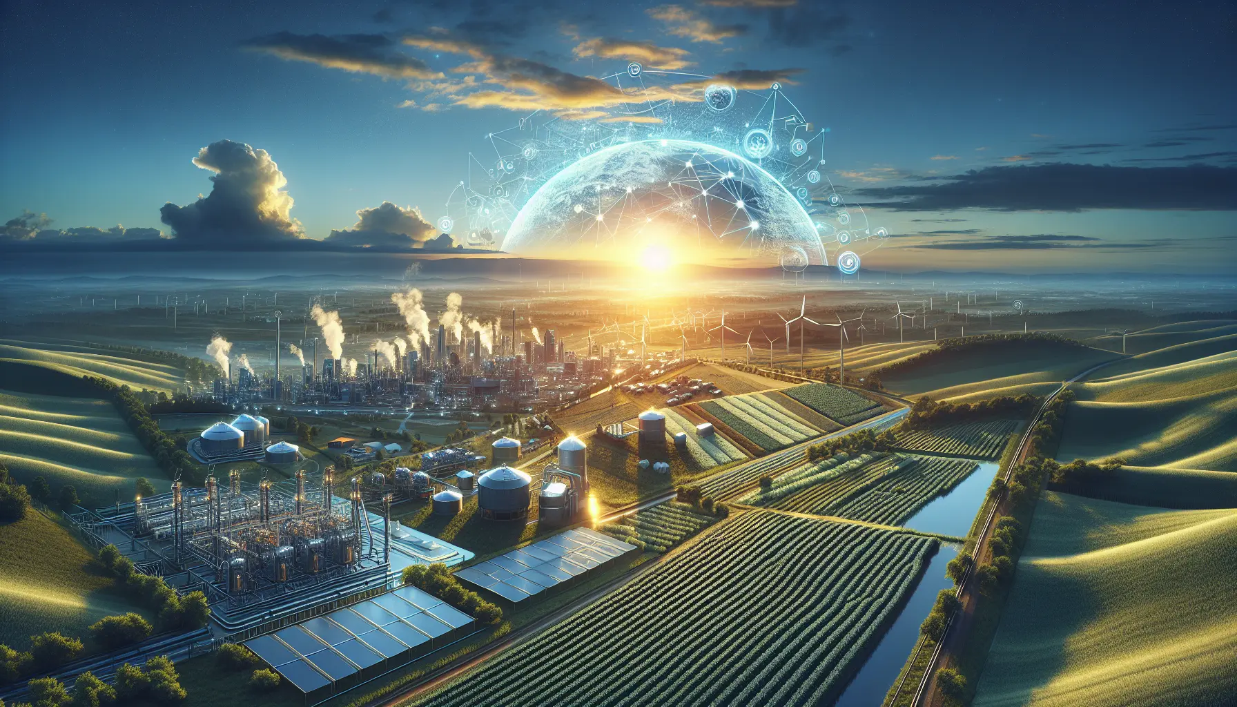 Un agricoltore utilizza un drone per monitorare i suoi campi, evidenziando l'uso della tecnologia per pratiche agricole sostenibili.