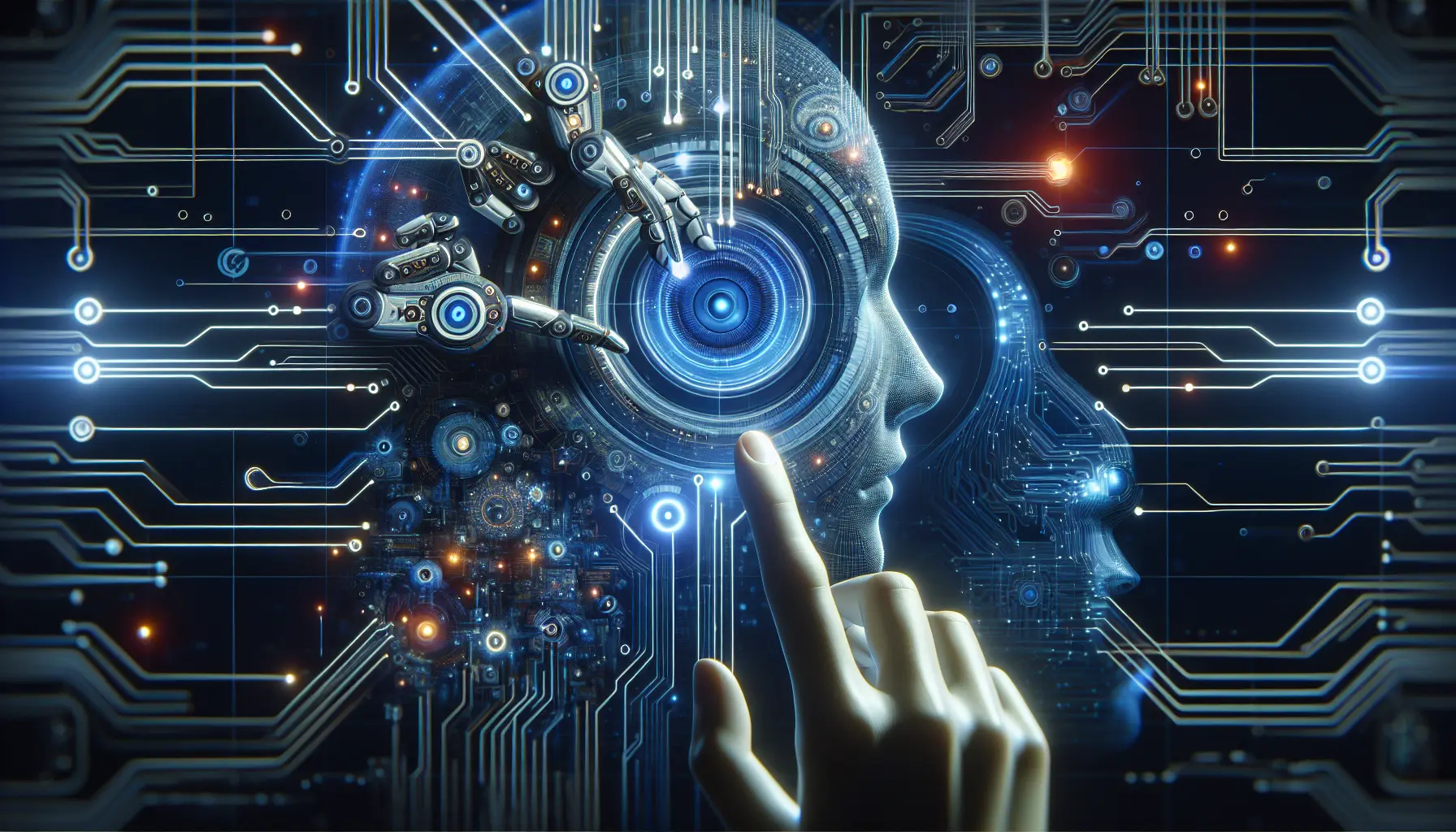 Rappresentazione grafica di un algoritmo dell'intelligenza artificiale in funzione, simbolizzando l'etica e la responsabilità nella tecnologia.