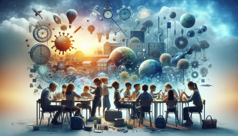 Bambini che utilizzano un calendario per pianificare le loro attività quotidiane