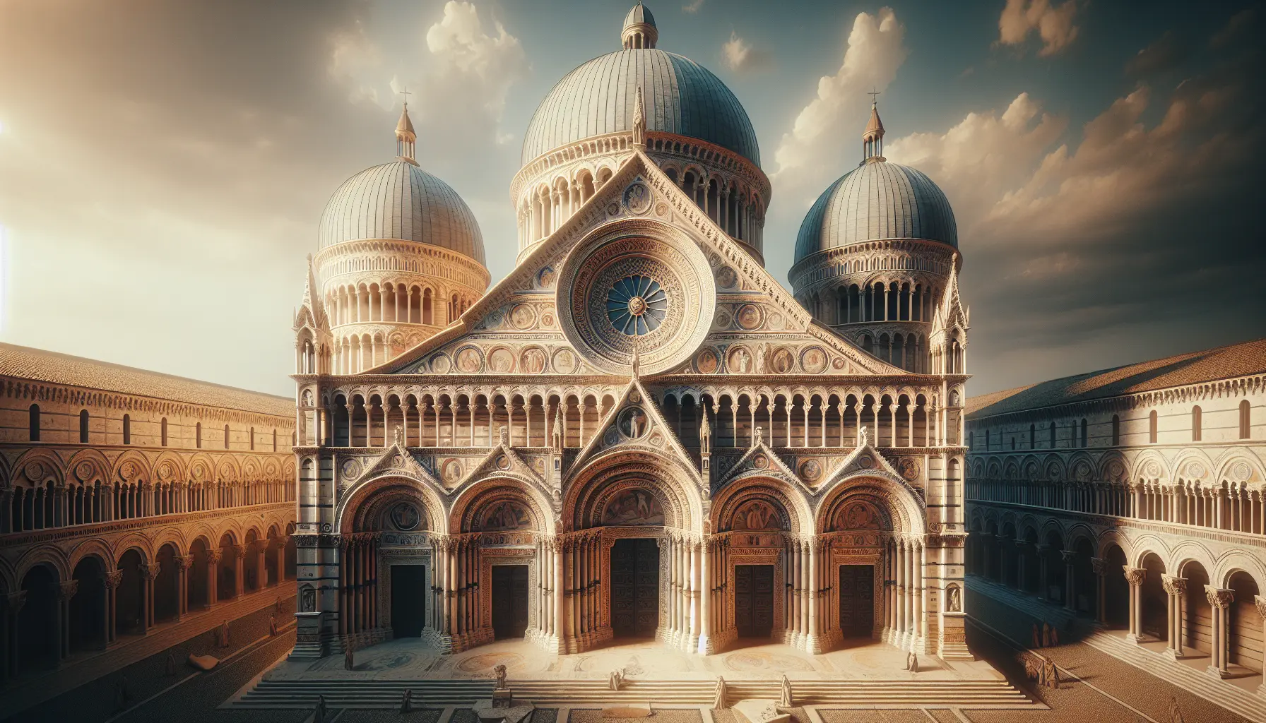 Vista panoramica del Duomo di Modena con il campanile di Ghirlandina in evidenza