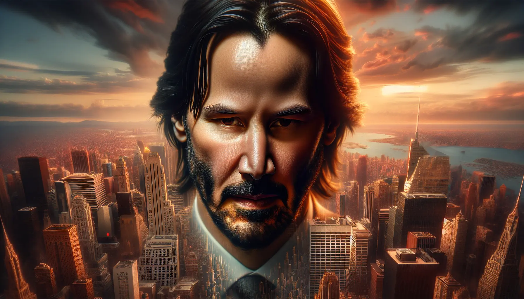 Keanu Reeves in un momento di riflessione, rappresentando la sua autenticità e umanità.