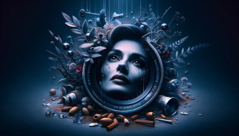 Isabelle Huppert durante una scena di un film, con uno sguardo intenso e coinvolgente