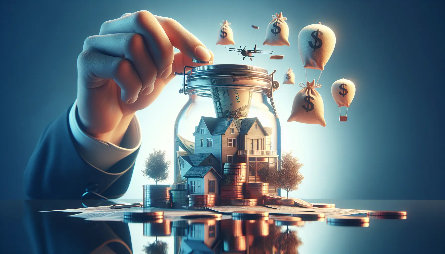 Un giovane che pianifica le sue finanze con un computer e un taccuino, riflettendo sulle sue priorità economiche.