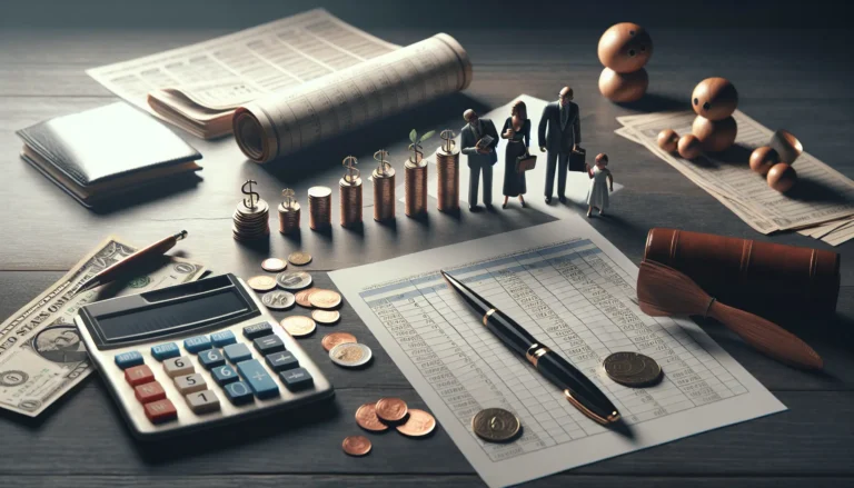 Famiglia che discute di finanze in un ambiente domestico sereno