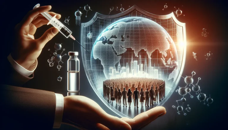 Un gruppo di persone che ricevono vaccinazioni in un centro sanitario, simbolo della prevenzione delle malattie infettive.