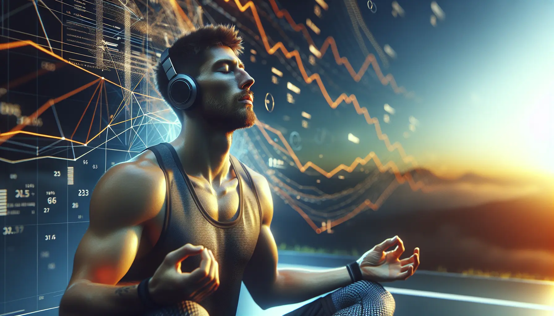 Una persona che medita in un ambiente naturale, rappresentando l'integrazione della mindfulness nella routine quotidiana.