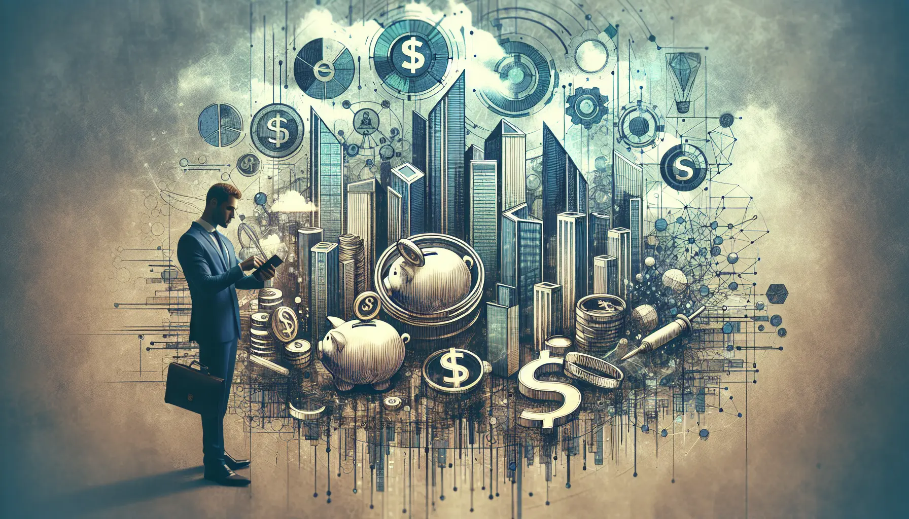 Giovane professionista che discute di finanza con un consulente finanziario